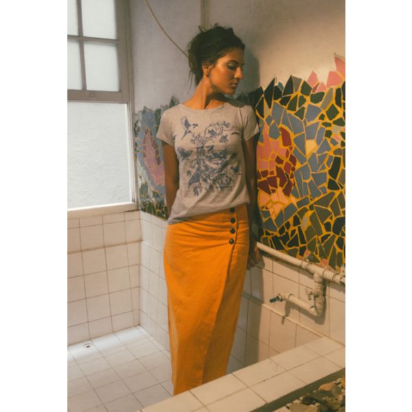 Camiseta Vegana Sobre Pássaros e Peixes - Nicole Bustamante Vegan Goods