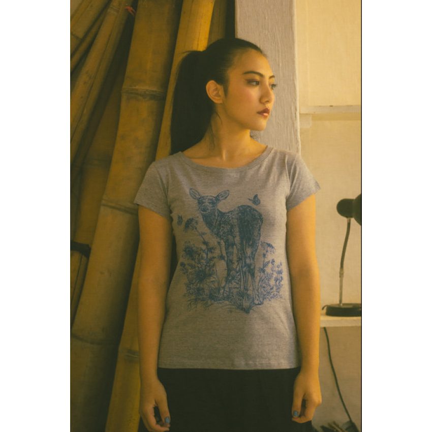 Camiseta Vegana Veado - Nicole Bustamante Vegan Goods