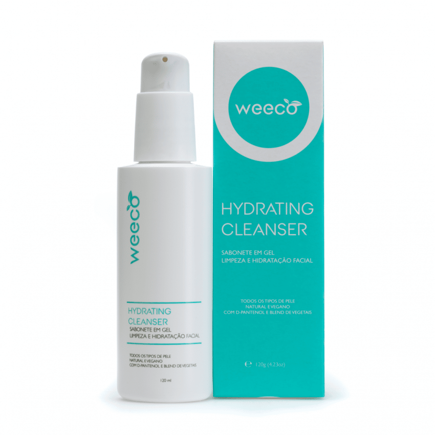 Sabonete em Gel Hydrating Cleanser Natural, Vegano e Cruelty-free - Weeco Cosméticos