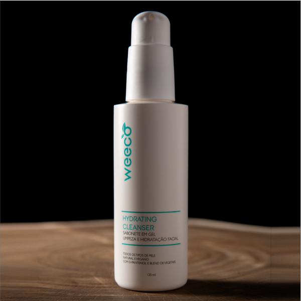 Sabonete em Gel Hydrating Cleanser Natural, Vegano e Cruelty-free - Weeco Cosméticos