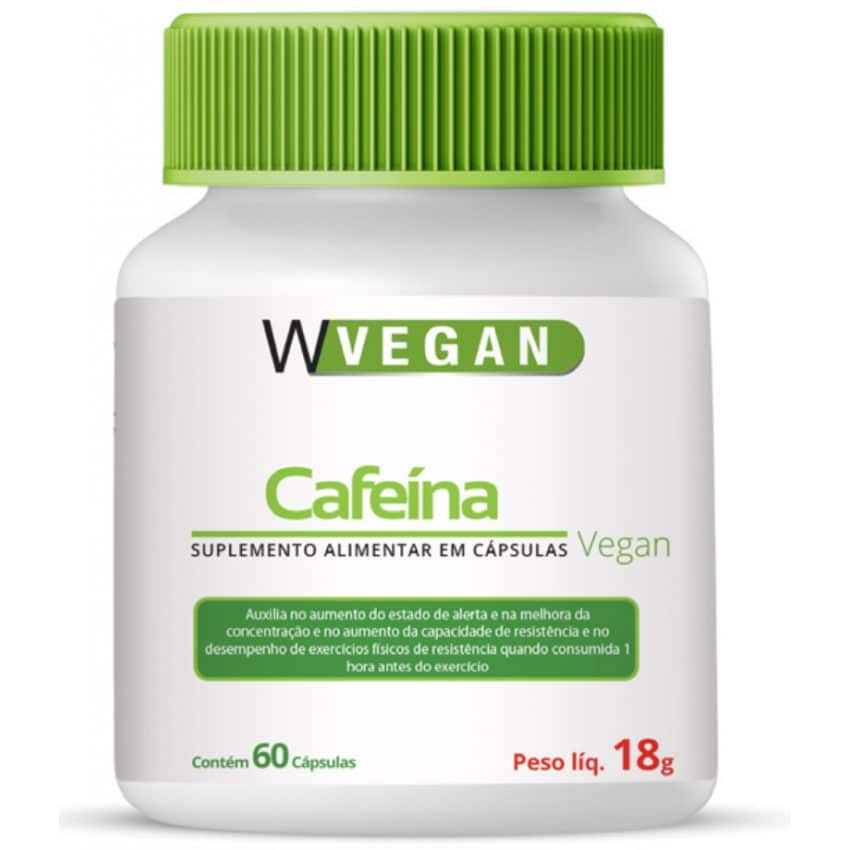 Cafeina 200mg 60 capsulas - WVegan