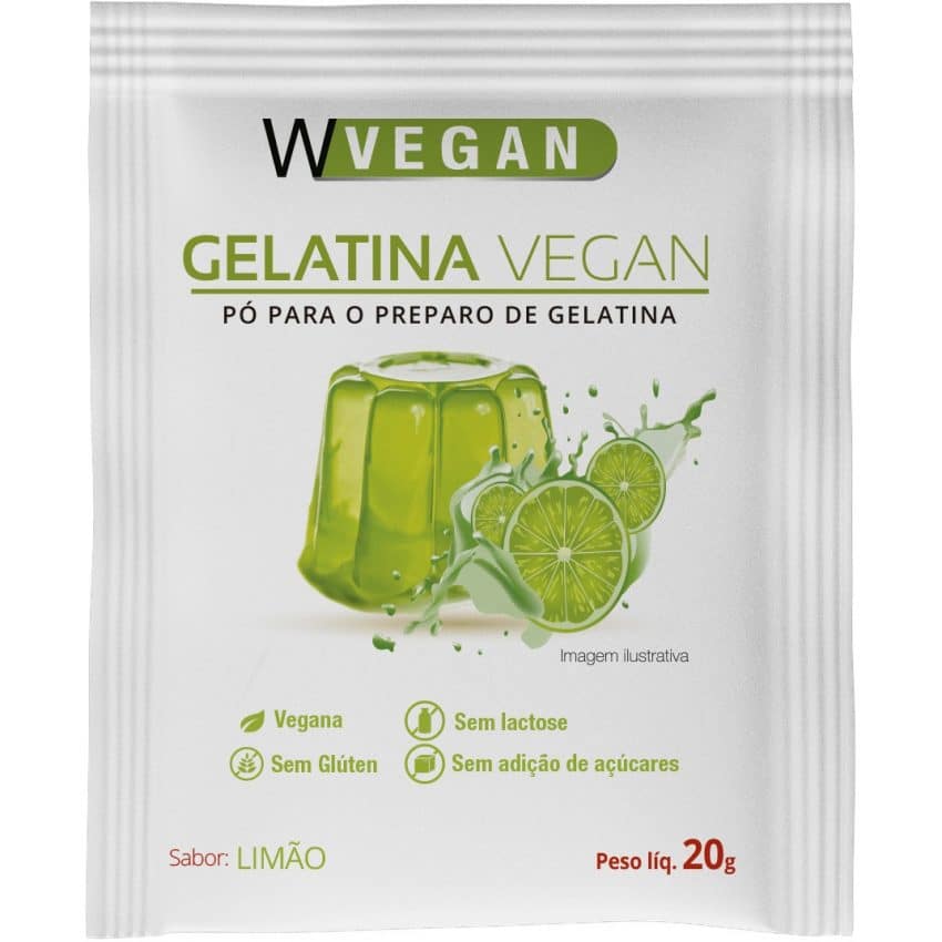 Combo Gelatina Vegana 4 sabores - WVegan