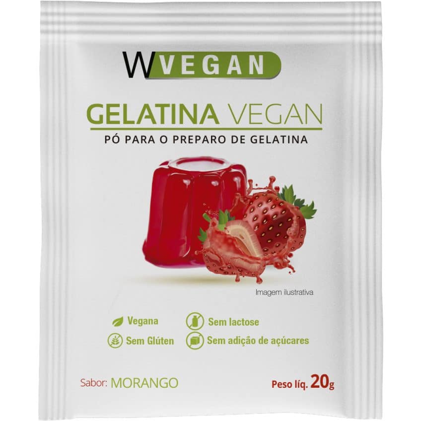 Combo Gelatina Vegana 4 sabores - WVegan
