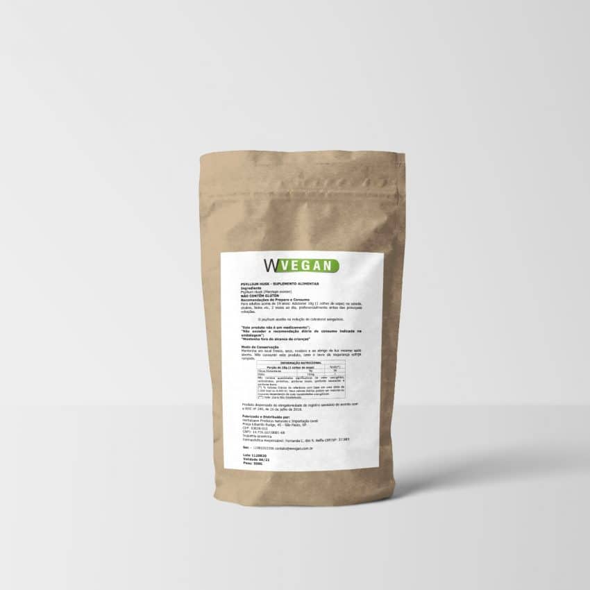 Psyllium 500g Embalagem Refil - WVegan