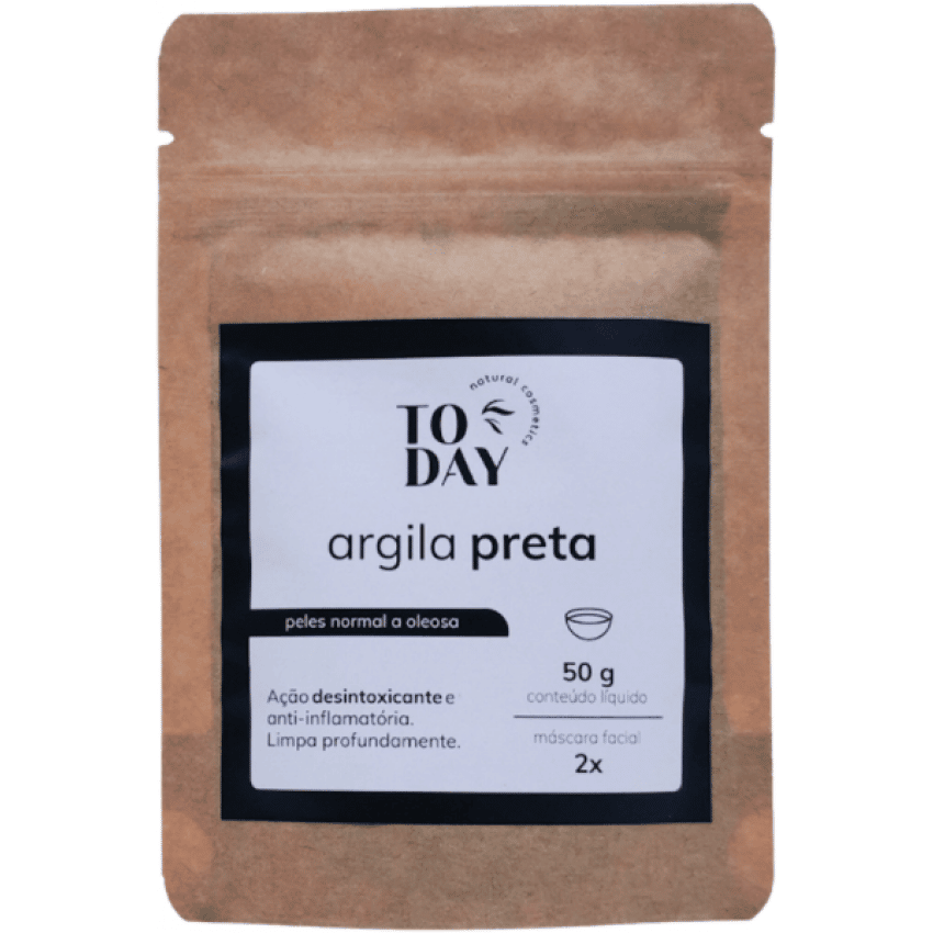 Argila Preta - 50g - Today Natural Cosmetics