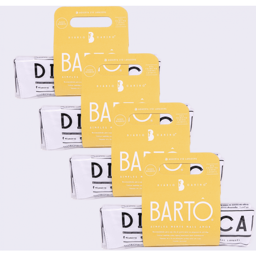 KIT 4 Diários Canino Mini Tradicional 5ª Ed. (40x58 cm - TAM P)