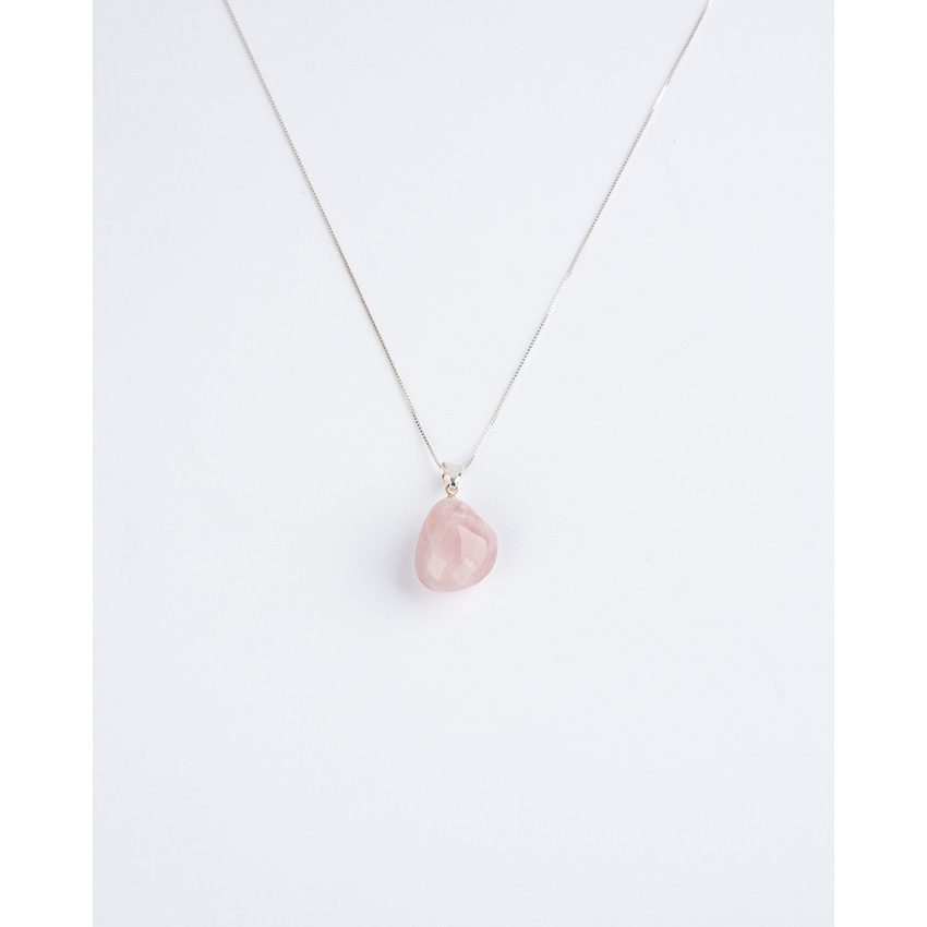 Pingente – Pedra Quartzo Rosa - Ynayê