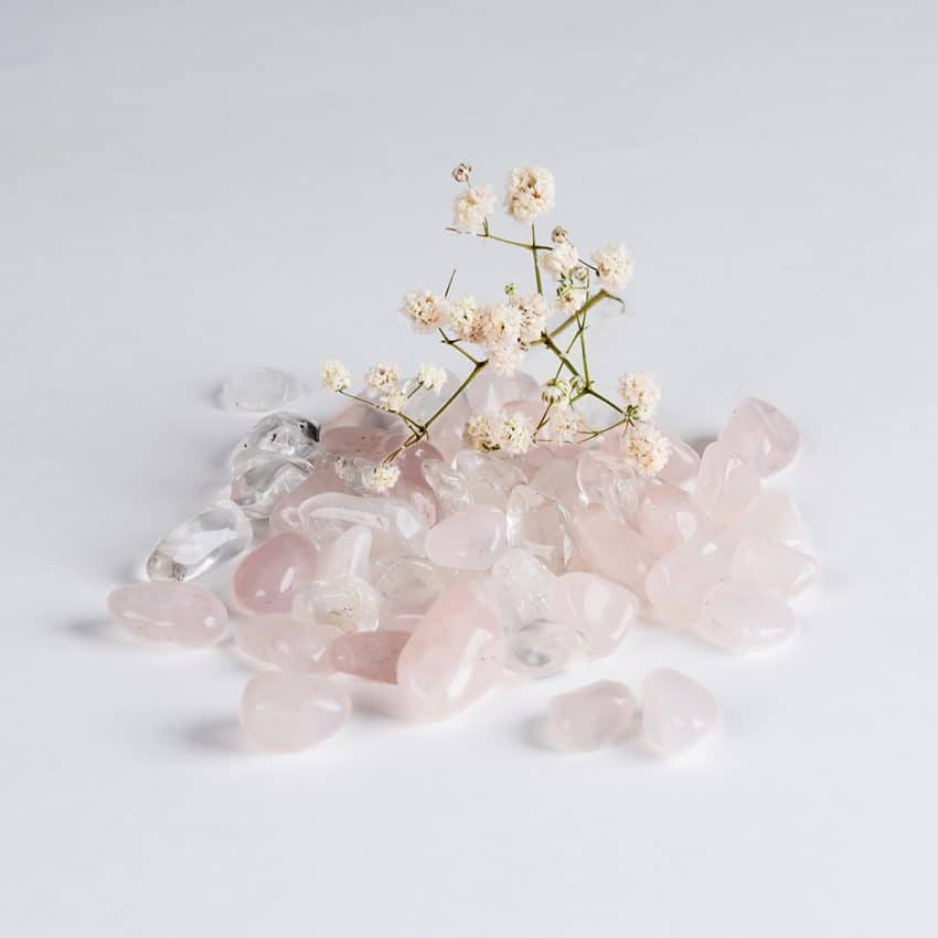 Kit Cristal e Quartzo Rosa - Ynayê
