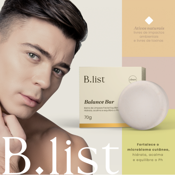 Kit 3x Barra de Limpeza Facial - Balance Bar Equilíbrio Ph 70g - Blist