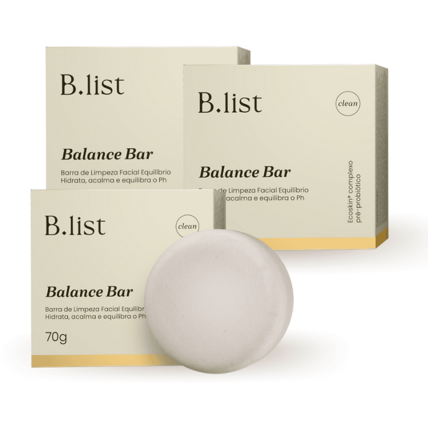 Kit 3x Barra de Limpeza Facial - Balance Bar Equilíbrio Ph 70g - Blist
