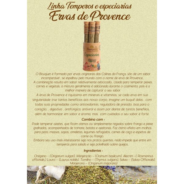 Kit Especiarias orgânicas notas marcantes  Namastê 7 itens
