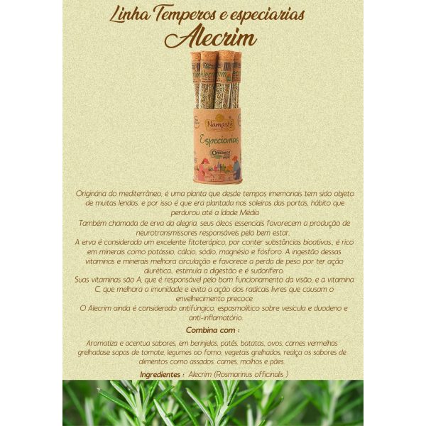 Kit Especiarias orgânicas notas marcantes  Namastê 7 itens