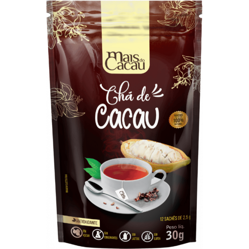 Chá de Cacau - cascas das amêndoas e fragmentos de nibs