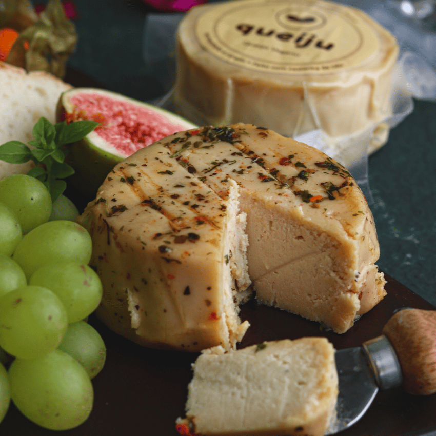 queijo vegano temperado