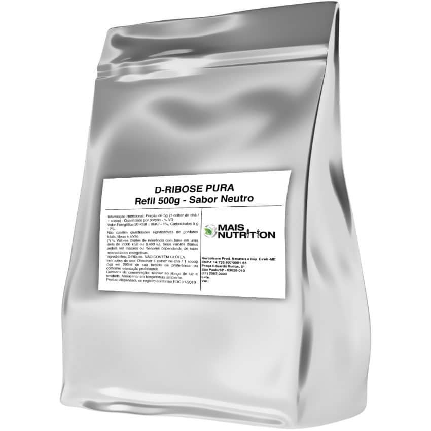 D-Ribose 500g Embalagem Refil - WVegan