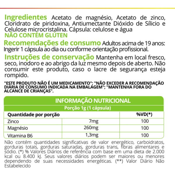 ZMA 60 Capsulas - WVegan
