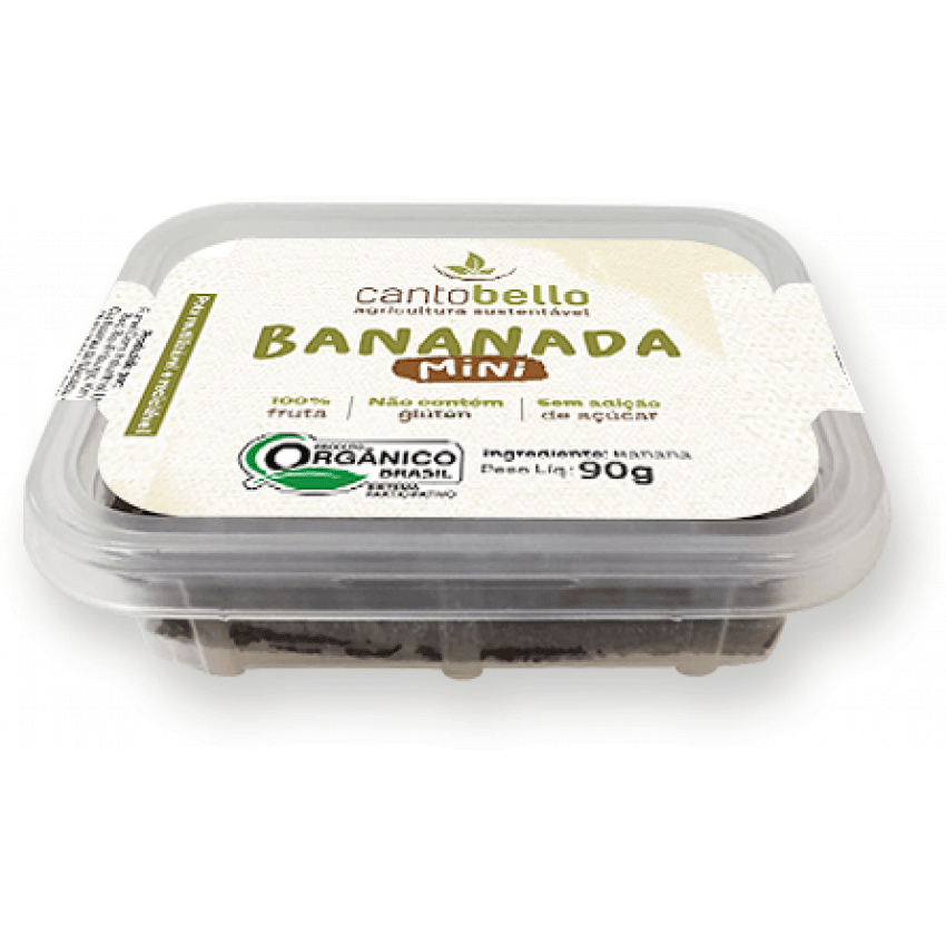 Bananada Orgânica (90g) - CantoBello