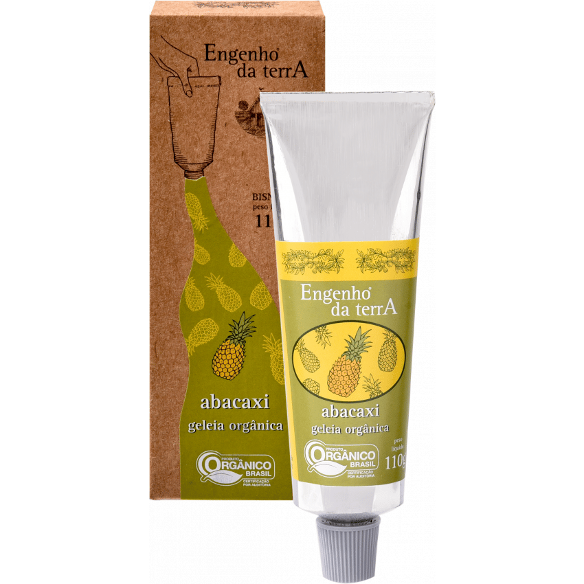 Geleia de Abacaxi Orgânico - Bisnaga 110g - Engenho da Terra