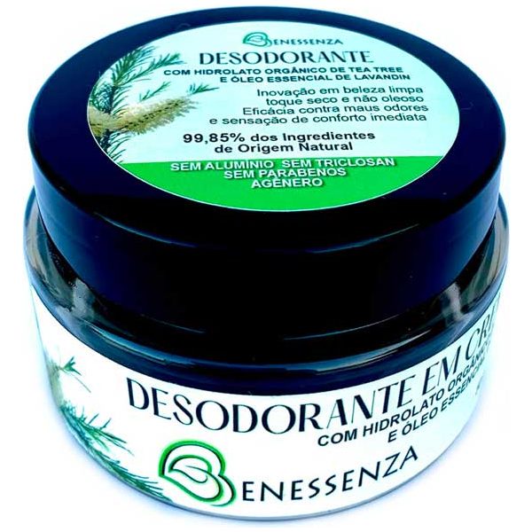 Desodorante Natural com Óleo Essencial de Lavandin Benessenza