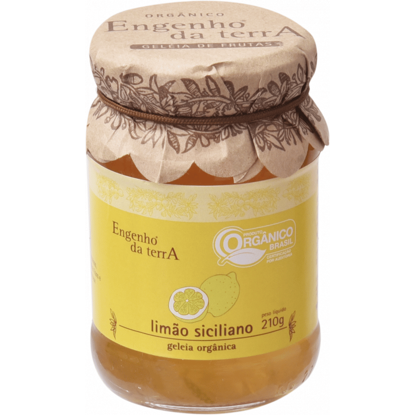 Geleia de Limão Siciliano Orgânico  210g - Engenho da Terra
