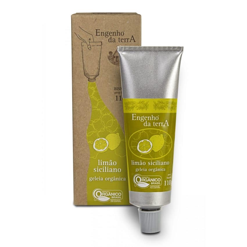 Geleia de Limão Siciliano Orgânico - Bisnaga 110g - Engenho da Terra