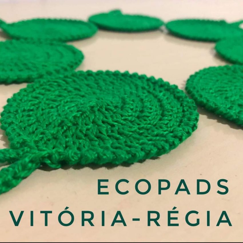 Ecopad Vitória-Régia disco de limpeza facial 3 un