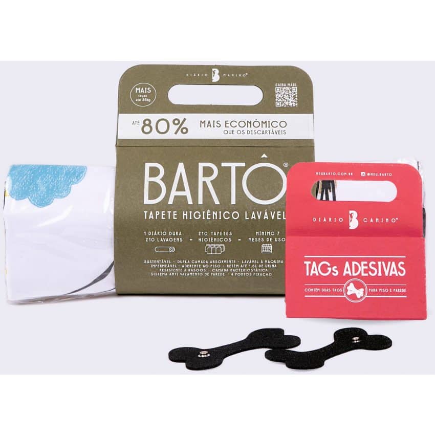 KIT 1 Diário Canino Mais B.ART 2ª EDIÇÃO + TAGS ADESIVAS para Piso e Parede