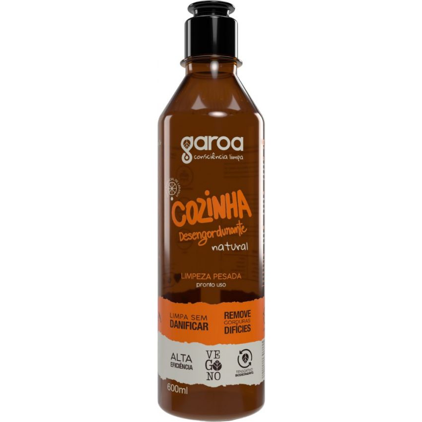 Cozinha Desengordurante Natural 600 ml - Garoa