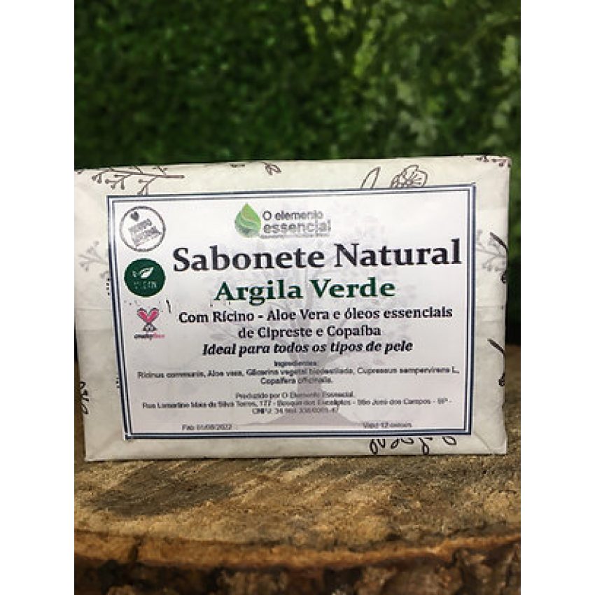 Sabonete Natural e Artesanal - Argila verde