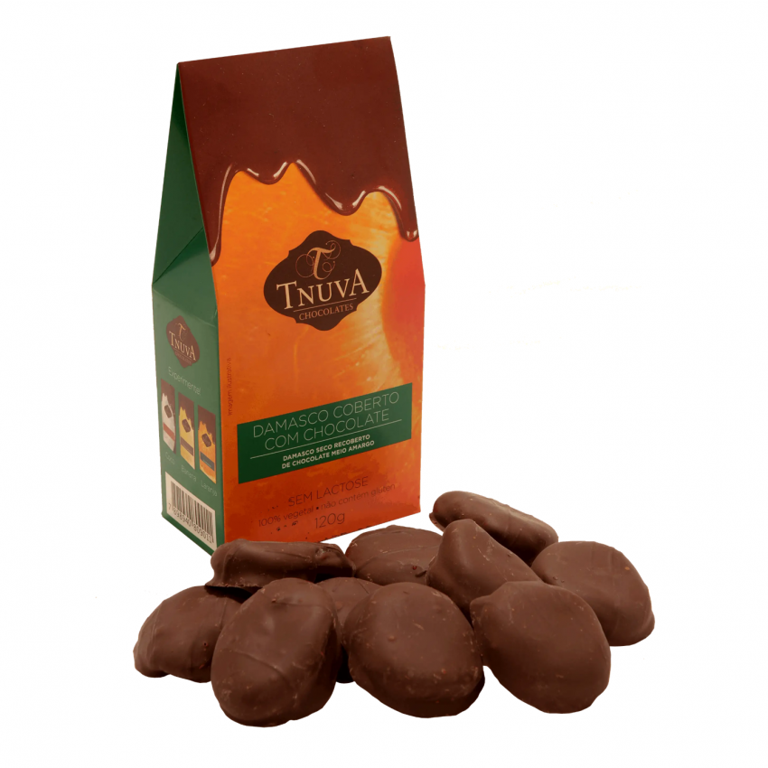 Damasco ao Chocolate Vegano 140g - Tnuva