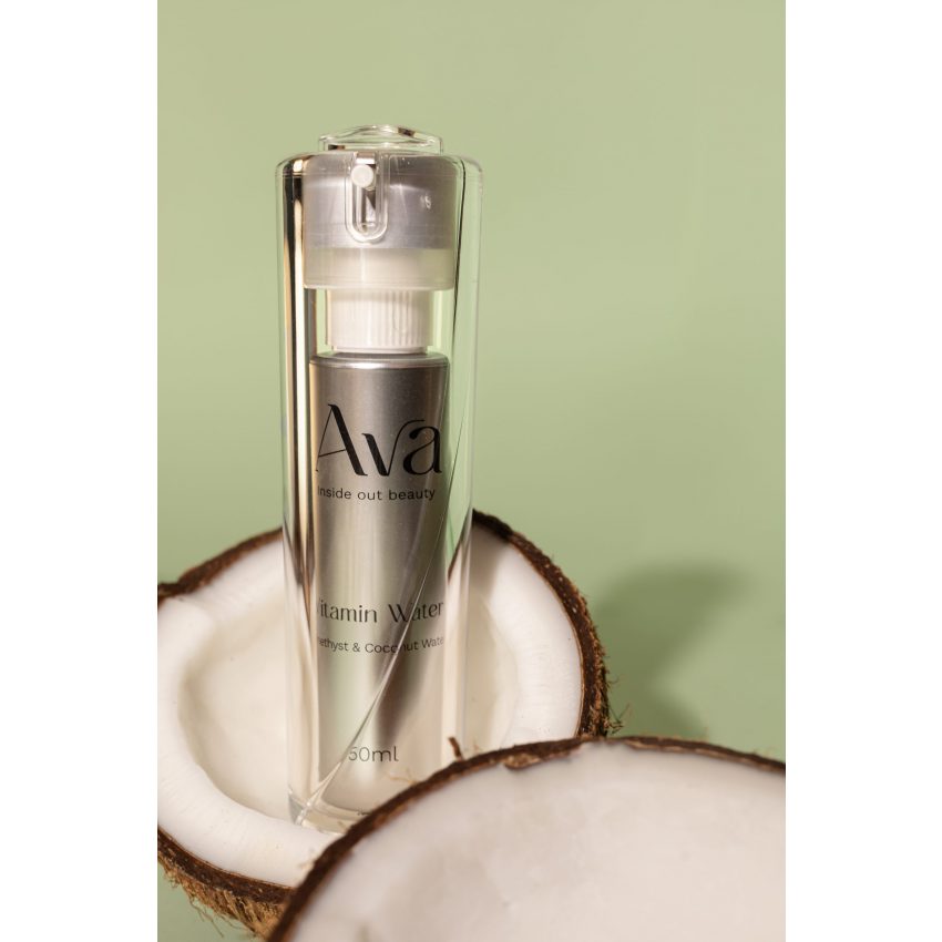 Água de Vitaminas Ametista e Água de Coco