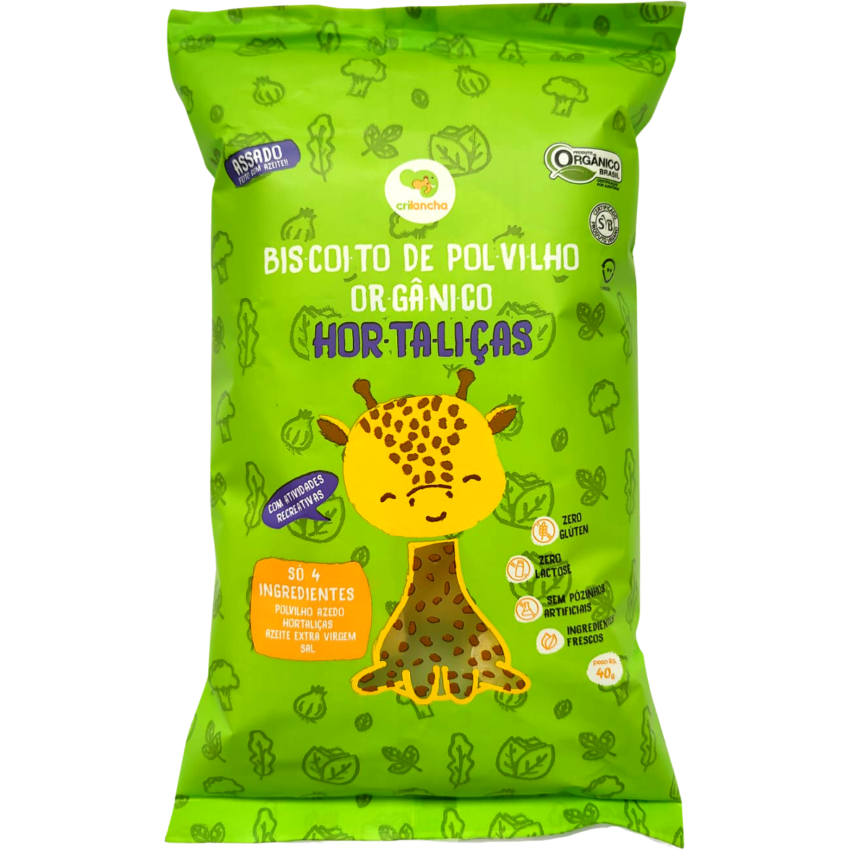 Biscoito de polvilho Crilancha 40g Hortaliças