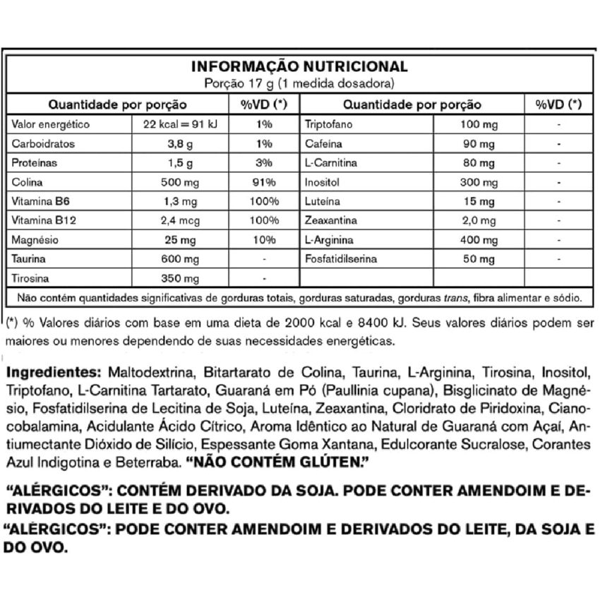Player 1* 210g NeuroSide Sabor: Guaraná C/ Açaí