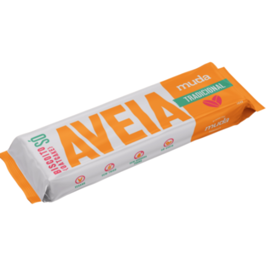 Kit 20 Biscoito Saudável de Aveia Muda alimentos- Misto