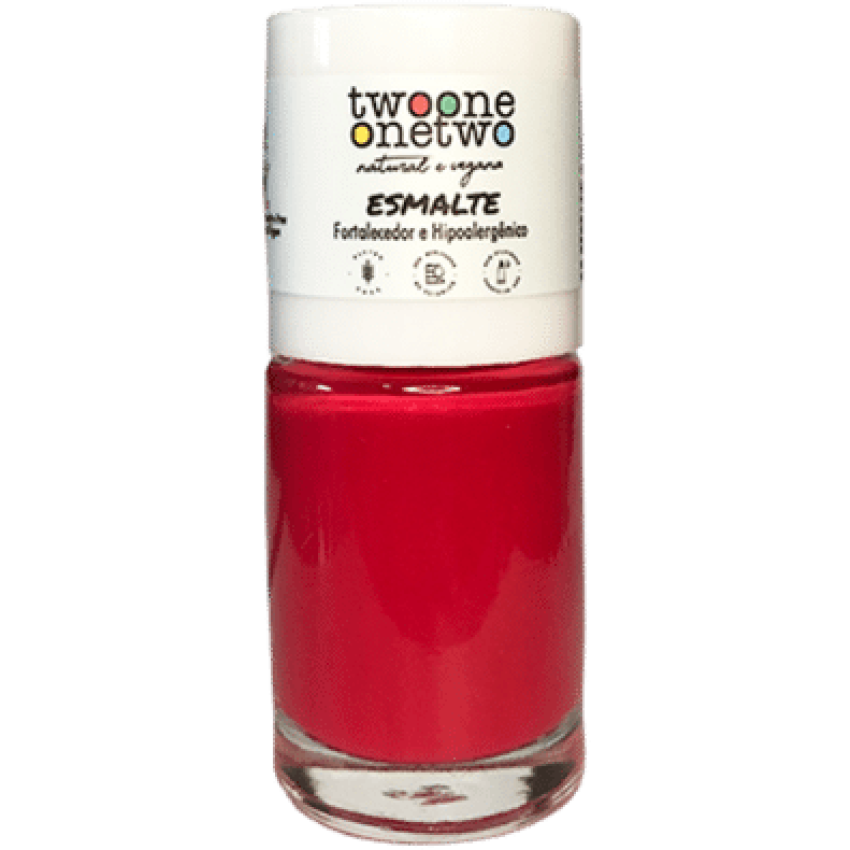 Esmalte Fortalecedor Hipoalergênico Poppy Red - Twoone Onetwo