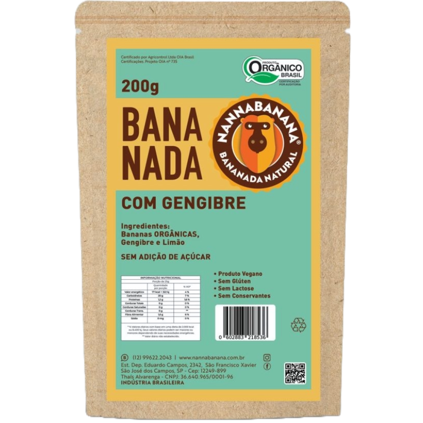Bananada com Gengibre Pouch - Nannabanana