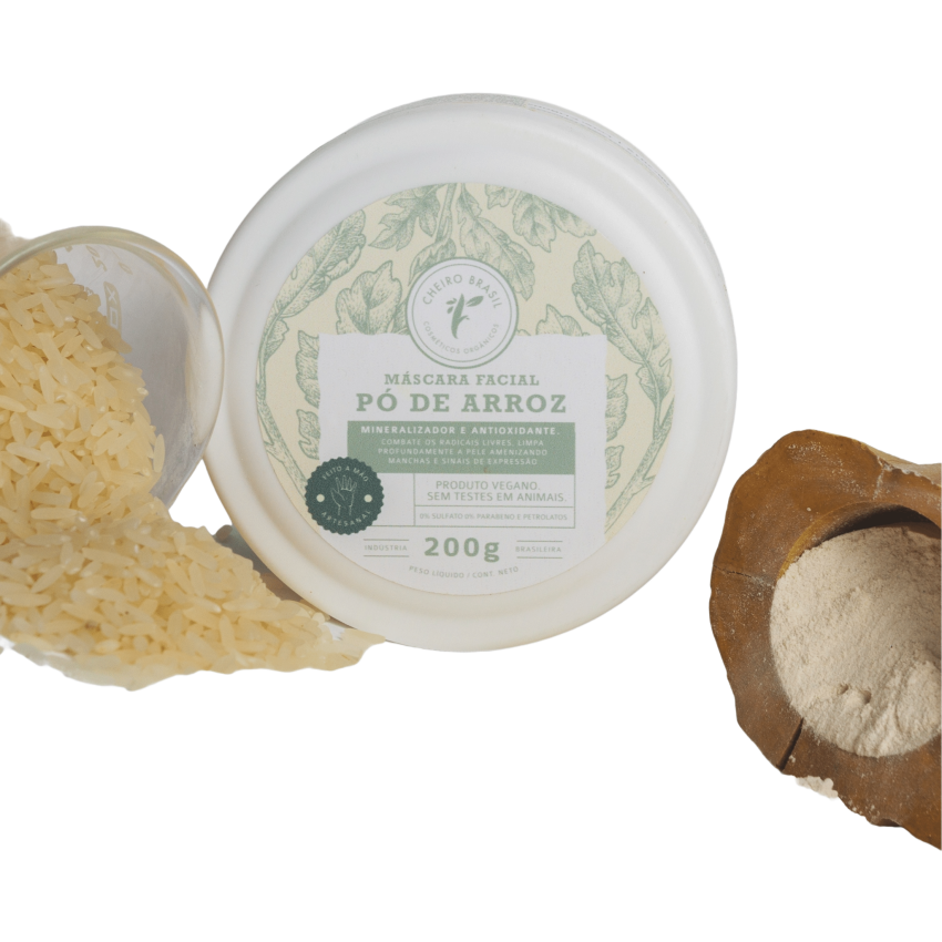 Máscara Facial Pó de Arroz 200g - Cheiro Brasil