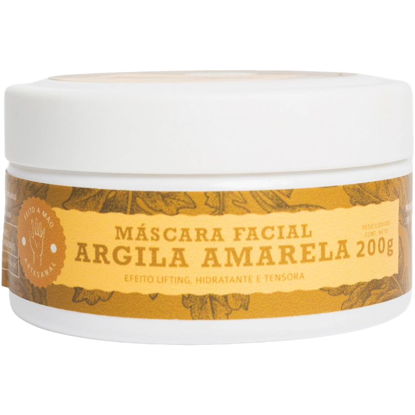 Máscara Facial Argila Amarela 200g - Cheiro Brasil