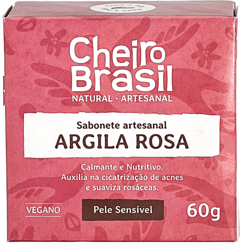 Sabonete Argila Rosa 60g - Cheiro Brasil