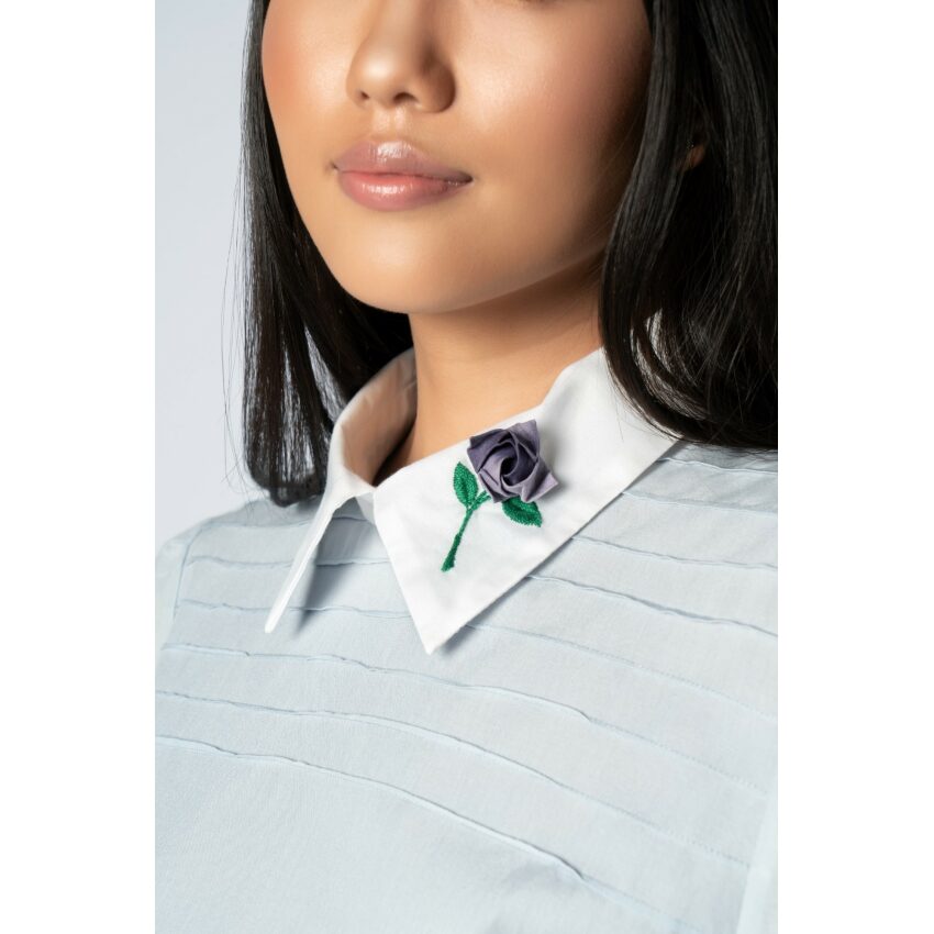 Blusa Lilas Gola Rosa de Kawasaki - Toshie