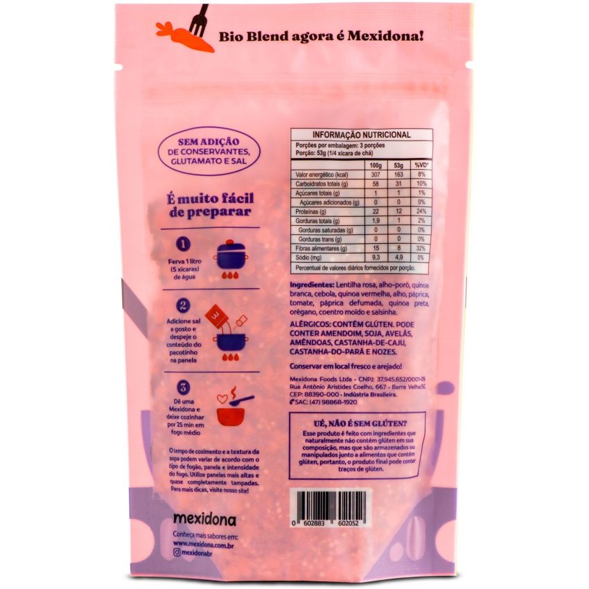 Sopa Rosa PCT 160g - Mexidona