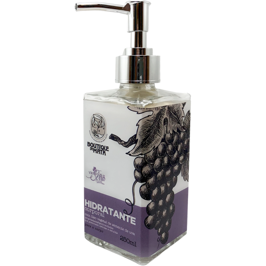 Hidratante Corporal Óleo de Semente de Uva Vinhedos 250ml - Boutique da Mata