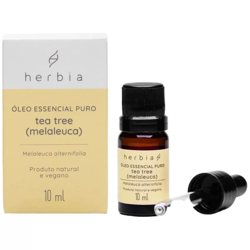 Óleo Essencial de Melaleuca (Tea Tree) Organico 10ml - Herbia