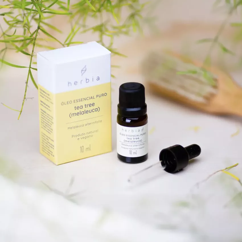 Óleo Essencial de Melaleuca (Tea Tree) Organico 10ml - Herbia