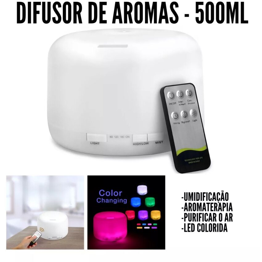 Difusor Umidificador Ultrasônico - Santa Amazônia