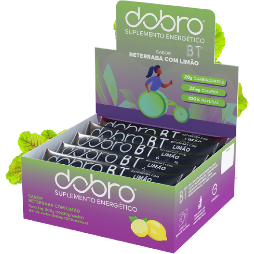 BT Gel sabor Limão com Cafeina 10un/30g - Dobro