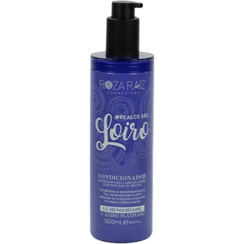 Condicionador Realce seu Loiro 500ml - Roza Raiz Cosméticos