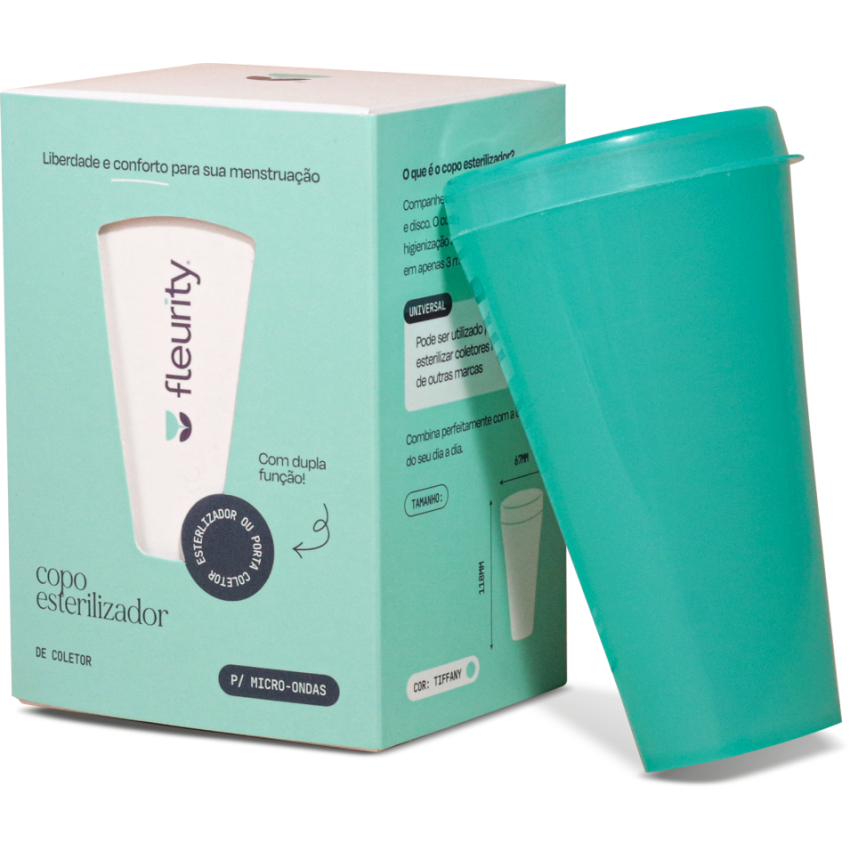Copo Esterilizador de Coletor - Tiffany - Fleurity