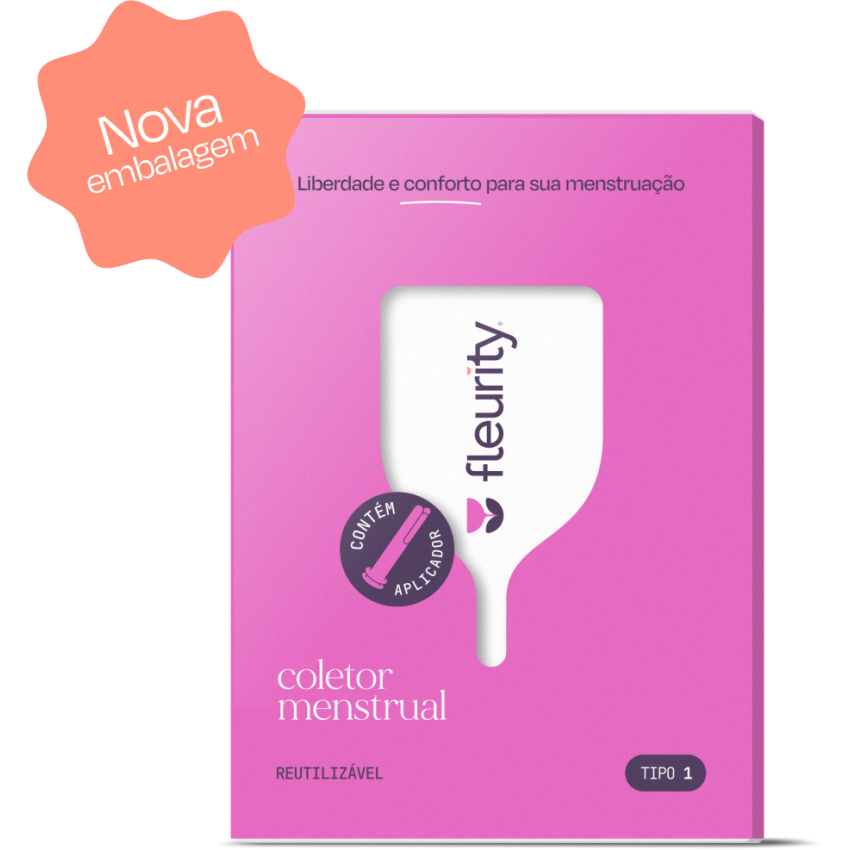 Coletor Menstrual - Tipo 1 (1un) + Aplicador - Fleurity