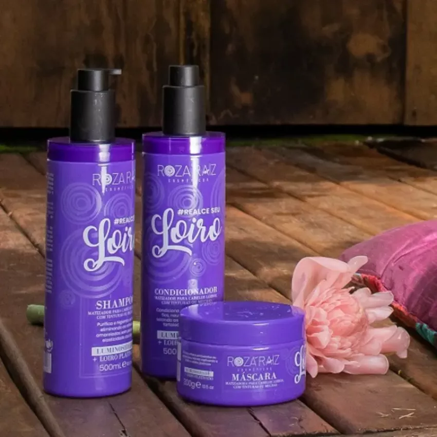 Kit Realce seu Loiro (3 Produtos) - Roza Raiz Cosméticos